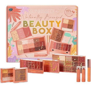 Set de maquillage, Sunkissed, Naturally Bronzed, Beauty Box, 8 produits pour la peau, les yeux et les lèvres