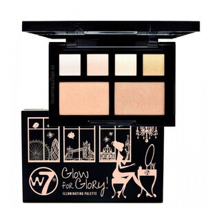 W7 Glow For Glory illuminating powder palette