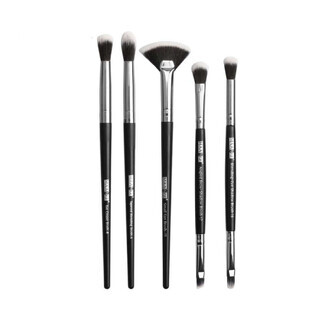 Makeup-Pinselset, Makeup, 5 Pinsel, Schwarz