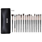 Set de 15 pinceaux de maquillage Senso Pro Milano Noir Rose Or + sac