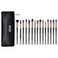 Set de 15 pinceaux de maquillage Senso Pro Milano Noir Rose Or + sac
