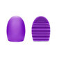 Brush Egg - Siliconen accessoire voor het reinigen van make-up kwasten, kleur paars