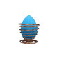 Makeup Sponge Set and Metallic Makeup Support, Blue