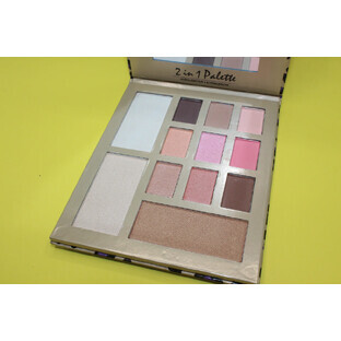 Palette di ombretti, Kiss Beauty, 2 in 1, ombretto e evidenziatore, 1