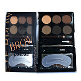 Eyeshadow kit, For Me Only, Makeup, Eyebrow Palette, 02, template included
