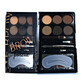 Eyeshadow kit, For Me Only, Makeup, Eyebrow Palette, 02, template included