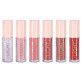 Set of 6 liquid lipsticks Handaiyan, Light gloss