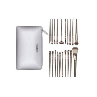 Set de 20 pinceaux de maquillage, SensoPro, Nude, sac inclus