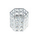 Suport pensule machiaj, Luxorise, Crystal Makeup Holder, Silver