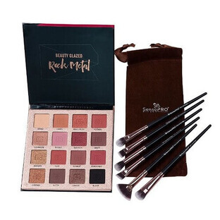 Makeup set, blush kit and set of 6 brushes, Makeup, Rock Metal