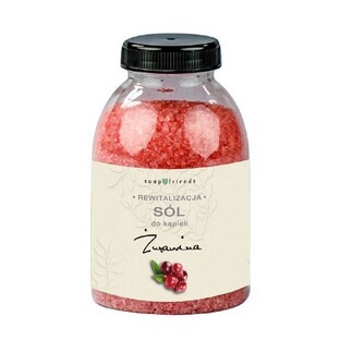 Soap amp ; Friends Sel de bain à grain fin, canneberge, 250g