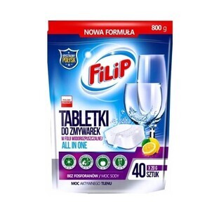 Filip, Pastiglie per lavastoviglie, 40 pz.