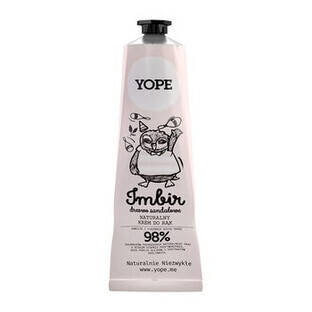 Yope, Crema natural para la próxima semana, jengibre y sándalo, 100ml