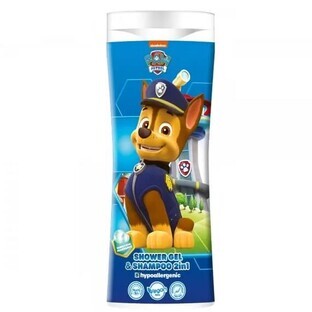 Paw Patrol Chase him ducha y champú 2 en 1 Chicle, 300ml