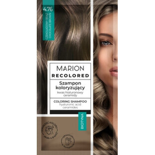 Marion Pfirsich Schokolade Schokolade Färbung Shampoo 4.76, 35 ml