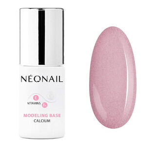 NeoNail Base Modellante Calcio Rosa Luminoso, 7,2ml