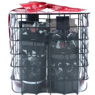 Aurora Men's Bath Gift Set 300 ml + Shampoo 2in1 300 ml + Aftershave Balm 100 ml + Soap 110g