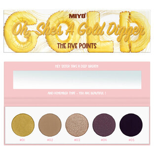 MIYO The Five Points Oh She's A Gold Digger Palette di ombretti, 6,5g