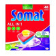 Somat All in 1 Dishwashing tablets with lemon, 46 pcs