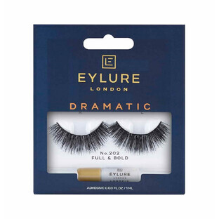 Eylure Dramatic Lashes Gene artificiale cu lipici cu efect de teatru Nr. 202