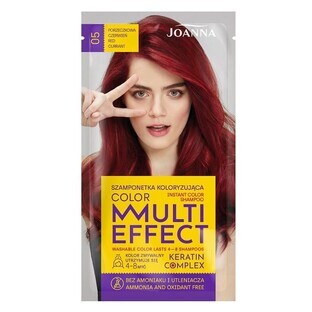 Joanna Multi Effect Shampoo Color 05 Currant Red