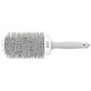 Olivia Garden Expert Expert Blowout Speed Spazzola per asciugare e modellare con setole ondulate bianco/grigio, 65 mm