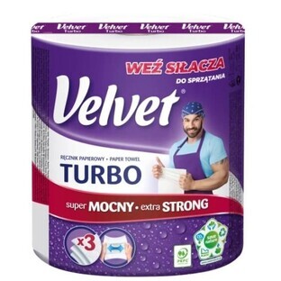Velvet Turbo Towel, 1 roll
