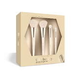Inter Vion Oh Honey Set di pennelli per il trucco, 4 pezzi