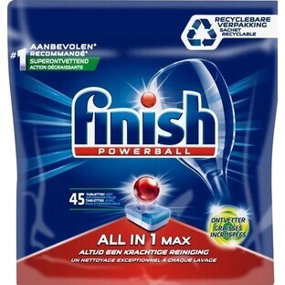 Finish, All in 1 Max Dishwasher tablets, 45 pcs