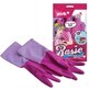 York, Rosie scented rubber gloves, size M, 1 pair