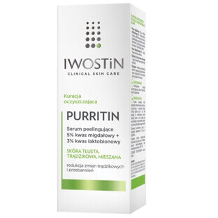 Iwostin Purritin, ser peeling 5% acid mandelic + 3% acid lactobionic, 30ml