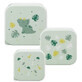 Babylove, Snack Pudka, Dino Green, set van 3 stuks