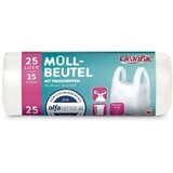 CleanPac, Sacchetti per rifiuti con manici, 25l, 25 pezzi