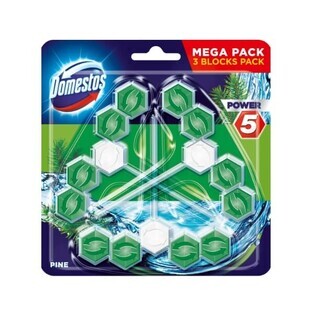 Domestos, WC suspendu, pin, 3 x 55g