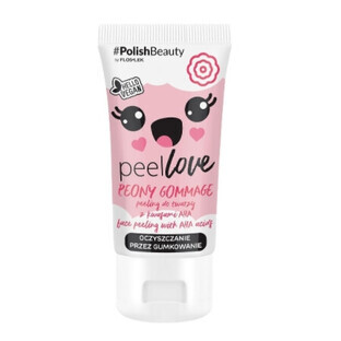 Flos-Lek, Peellove Peony Gommage, Peeling del viso con acidi AHA, 75 ml