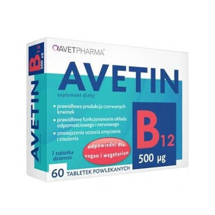 Avetin B12 500 mcg, 60 tabletten