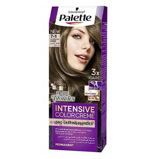 Palette Schwarzkopf, Colore a cera intensivo 7-1, biondo grigio, 1 pz.