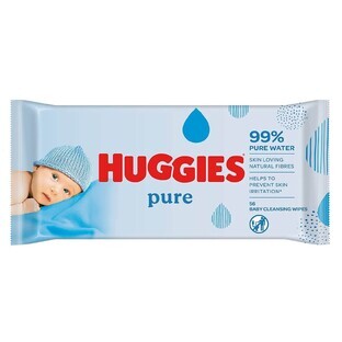 Huggies Pure Baby-Feuchttücher, 56 Stück
