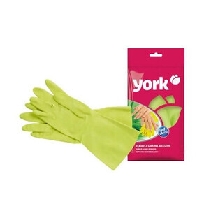 York, Rubber gloves, aloe vera, size S, 1 pair