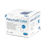 Peha-haft Color self-adhesive elastic tape, blue (932473), 6cm x 20m, Hartmann