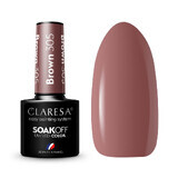 Claresa Soak Off Barniz Híbrido UV/LED Marrón 305, 5g