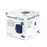 Peha-haft Color self-adhesive elastic tape, blue (932474), 8cm x 20m, Hartmann