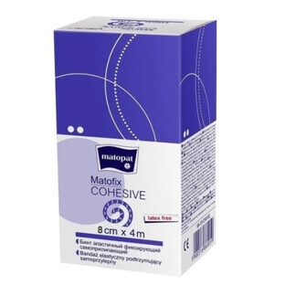 Matofix Cohesive Fabric 4m x 8cm Elastic Tape - Langlebig!