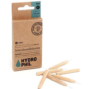 Brosses à dents en bambou hydrophile, 6 pièces