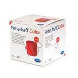 Peha-haft Color self-adhesive elastic bandage, red (932461), 8cm x 20m, Hartmann