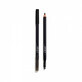 Matita per sopracciglia Gosh con pennello 02 Soft Black, 1,2g