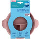 Canpol Bebés Bol de silicona con 3 compartimentos 51/403 rosa 360ml, 6m+