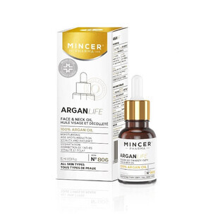Mincer Pharma ArganLife Ulei pentru față și gât nr.806, 15ml