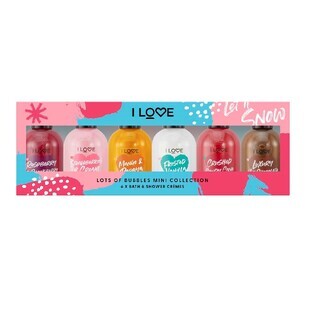 I Love Lots Of Bubbles Mini Collection Crème de Douche, 6x100ml