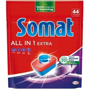 Somat All in 1 Extra Dishwasher Tablets, 44 pcs.
